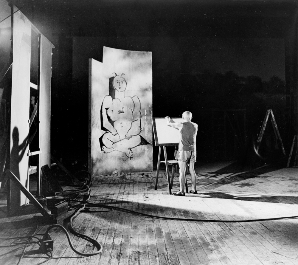 Picasso, "Le Mystère Picasso" de Clouzot, studio de la Victorine, Nice | André VILLERS .1930, Beaucourt (Territoire de Belfort, France) - 2016, Le Luc (Var, France)