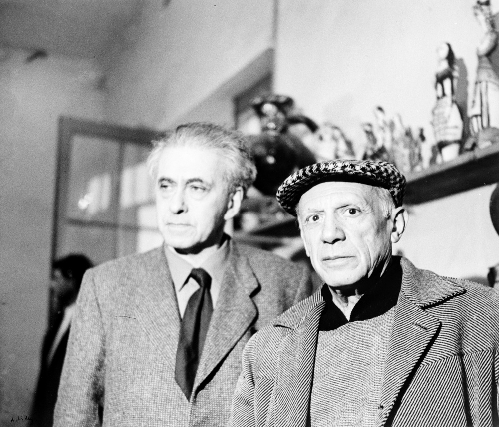 Picasso, Ilia Ehrenbourg, Vallauris 1955 | André VILLERS .1930, Beaucourt (Territoire de Belfort, France) - 2016, Le Luc (Var, France)