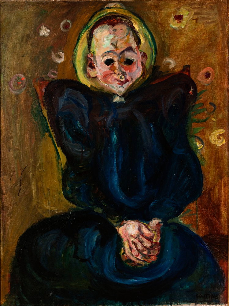 Chaïm SOUTINE - Femme à la robe bleue | Musée d'Art Moderne de la