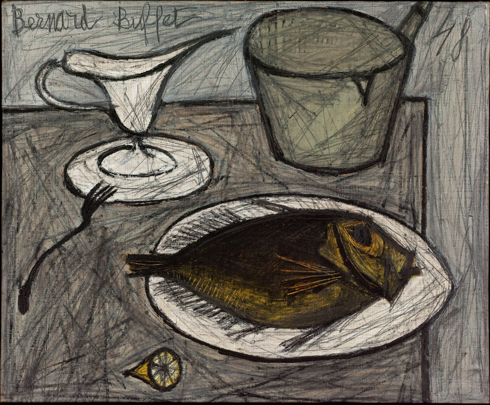 Bernard BUFFET - Nature morte au poisson | Musée d'Art