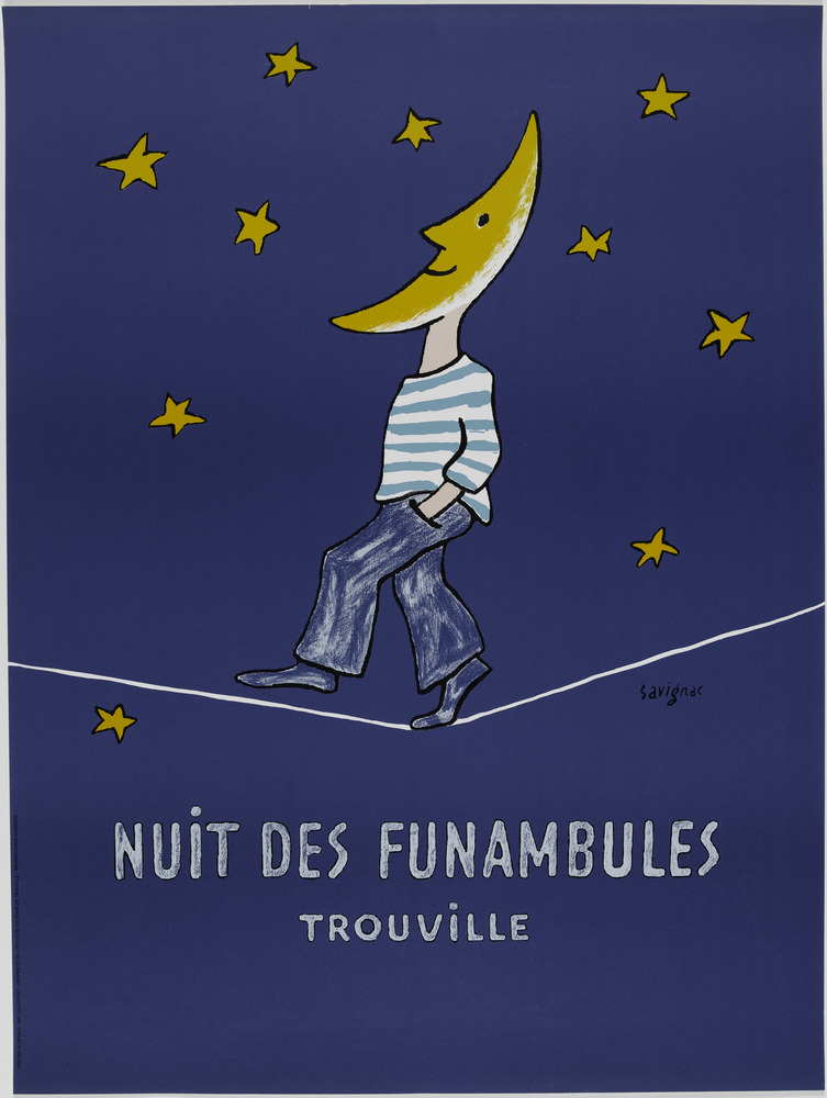 SAVIGNAC (Raymond SAVIGNAC, dit) - Affiche Nuit des funambules