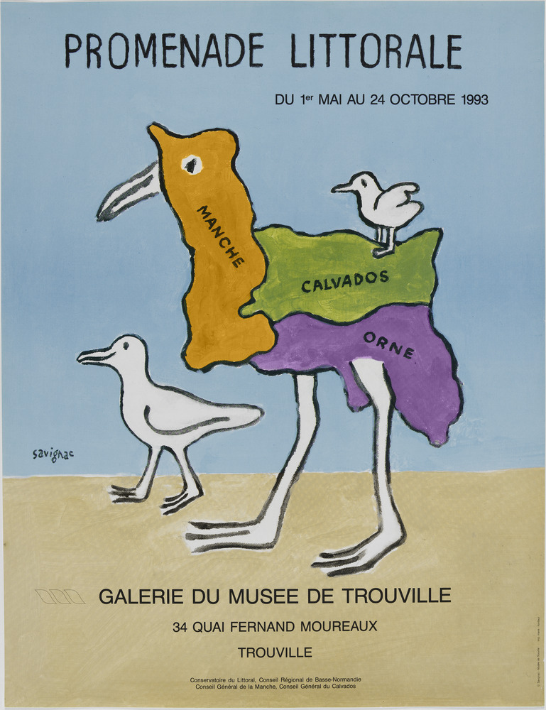 SAVIGNAC (Raymond SAVIGNAC, dit) - Affiche Promenade litorale