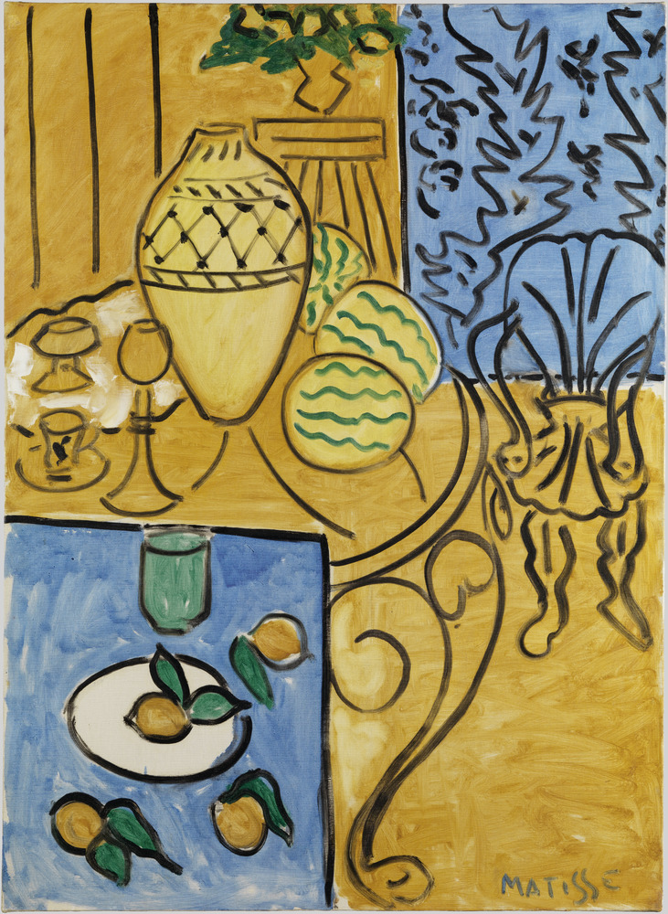 Henri MATISSE - Intérieur jaune et bleu | Musée national d'art