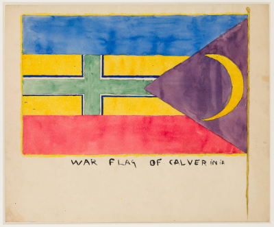 War flag of cavalerinia