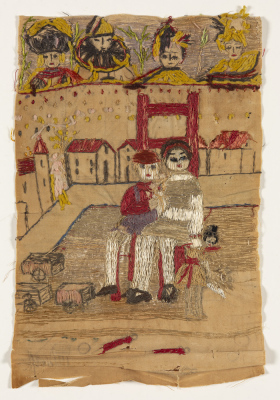 Deux enfants assis sur une chaise