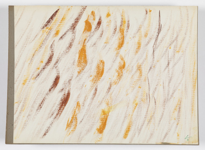 Papier peint, vagues jaunes, marron