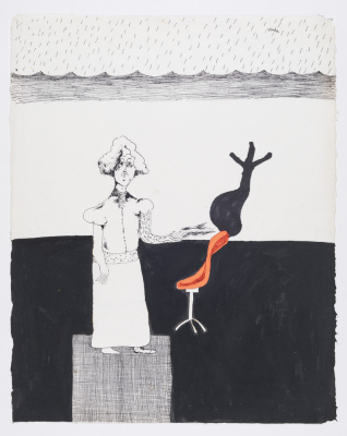 (Femme avec l'ombre d'un siège)
