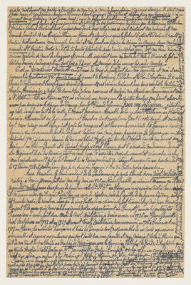 Lettre à Monsieur le Commandant de la Gendarmerie