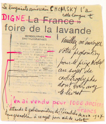 Veuillez m'envoyer votre proposition pour le prix Nobel...